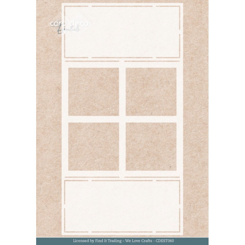 Stencil - Card Deco Essentials - Farm Window - A5