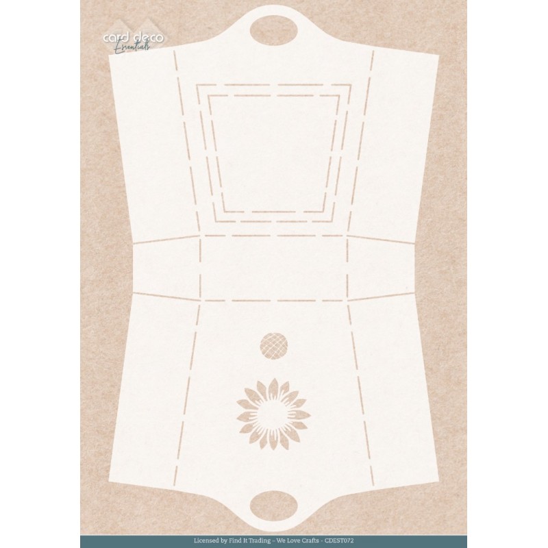 Stencil - Card Deco Essentials - Blooming Sun - Blooming Sunflower A4