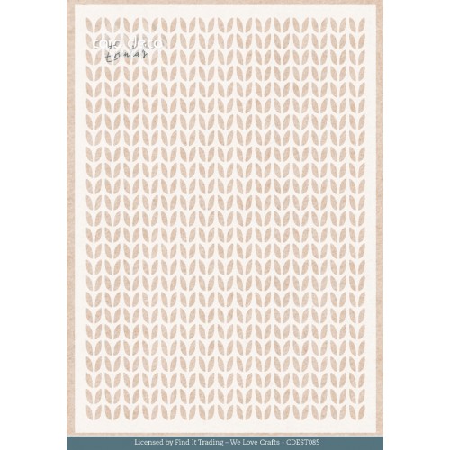Stencil - Card Deco Essentials - Gnomie Holidays - Gnomie Pattern - A5