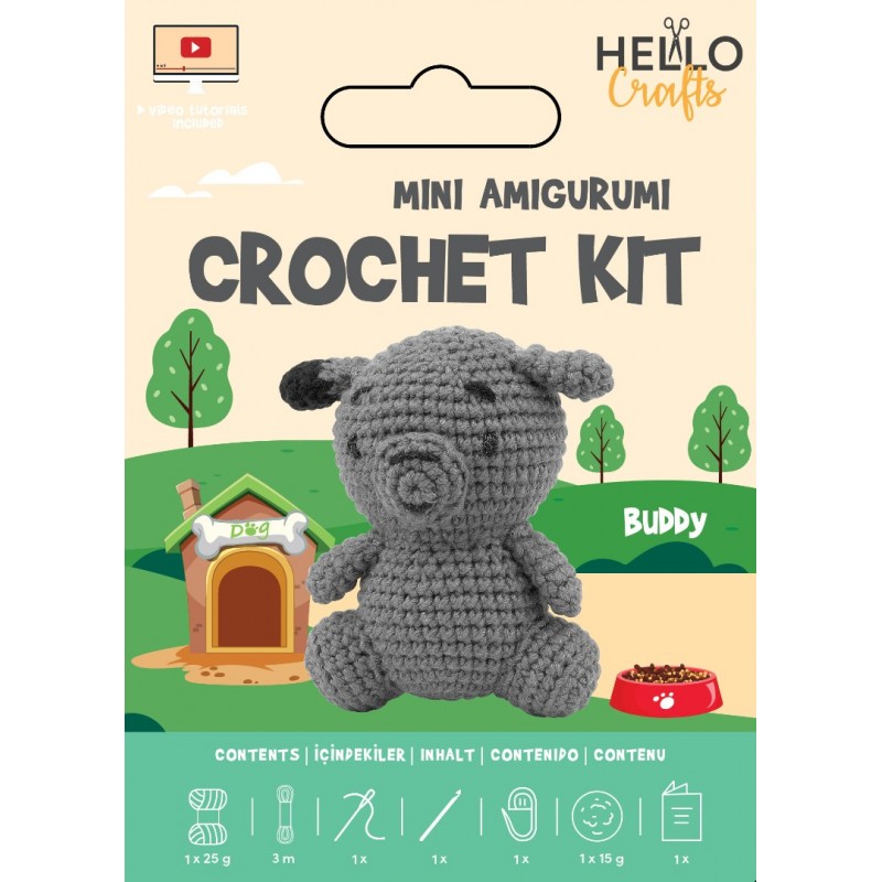 Knitty Critters - Easy Amigurumi Kit - Buddy