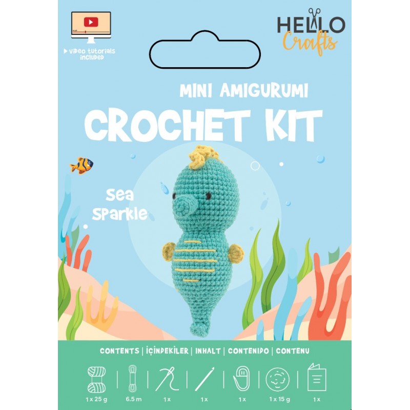 Knitty Critters - Easy Amigurumi Kit - Sea Sparkle