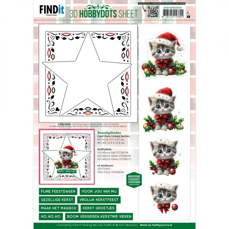 3D Hobbydots Sheet - Berries Beauties - A Very Furry Christmas 2 3D Hobbydots Sheet - Berries Beauties - A Very Furry Christmas 2