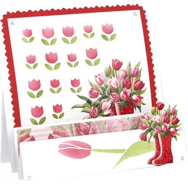 Stencil - Card Deco Essentials - Tulips - A5