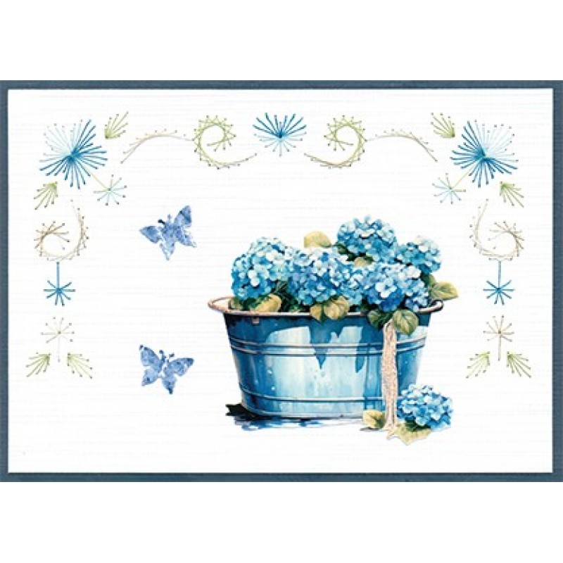 3D Cutting Sheet - Berries Beauties - Blue Meadow - Water Pump