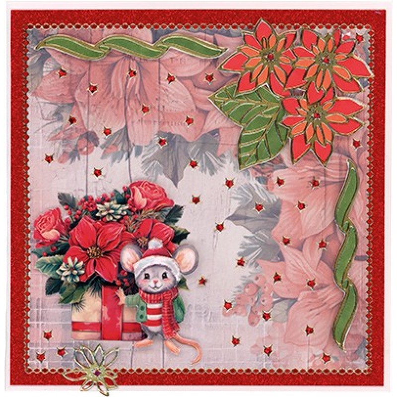 3D Cutting Sheet - Yvonne Ceations - Floral Christmas- Floral Presents