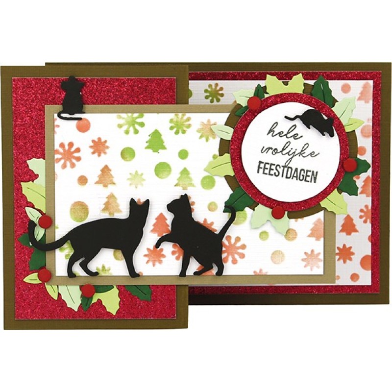 Paperpack - Berries Beauties - A Very Furry Christmas 20 x 20 cm