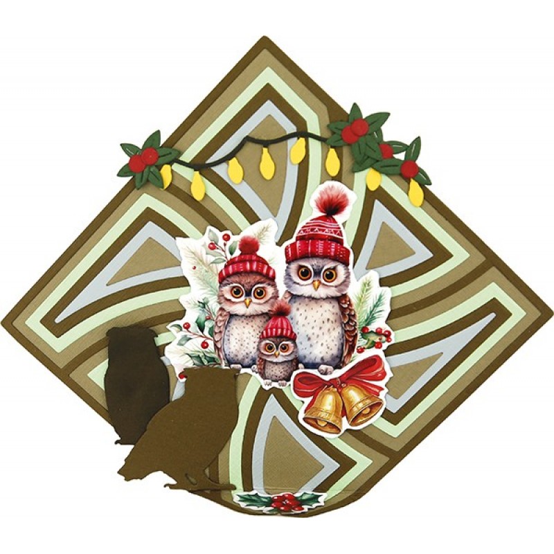 Paperpack - Berries Beauties - A Very Furry Christmas 20 x 20 cm