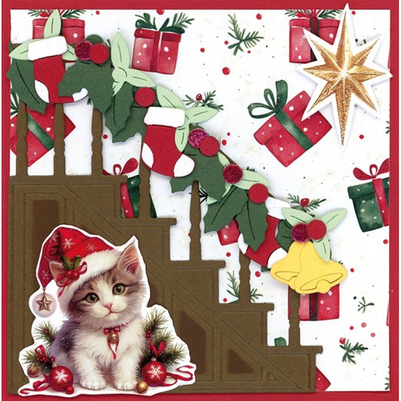 Paperpack - Berries Beauties - A Very Furry Christmas 20 x 20 cm