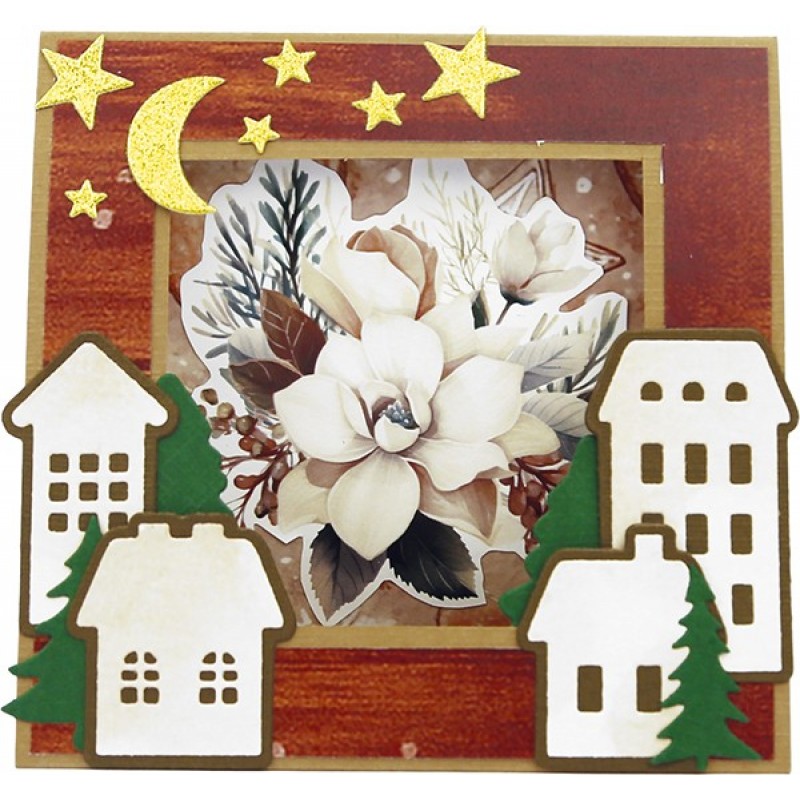 3D Cutting Sheet - Berries Beauties - Cosy WInter - Cosy Flowers