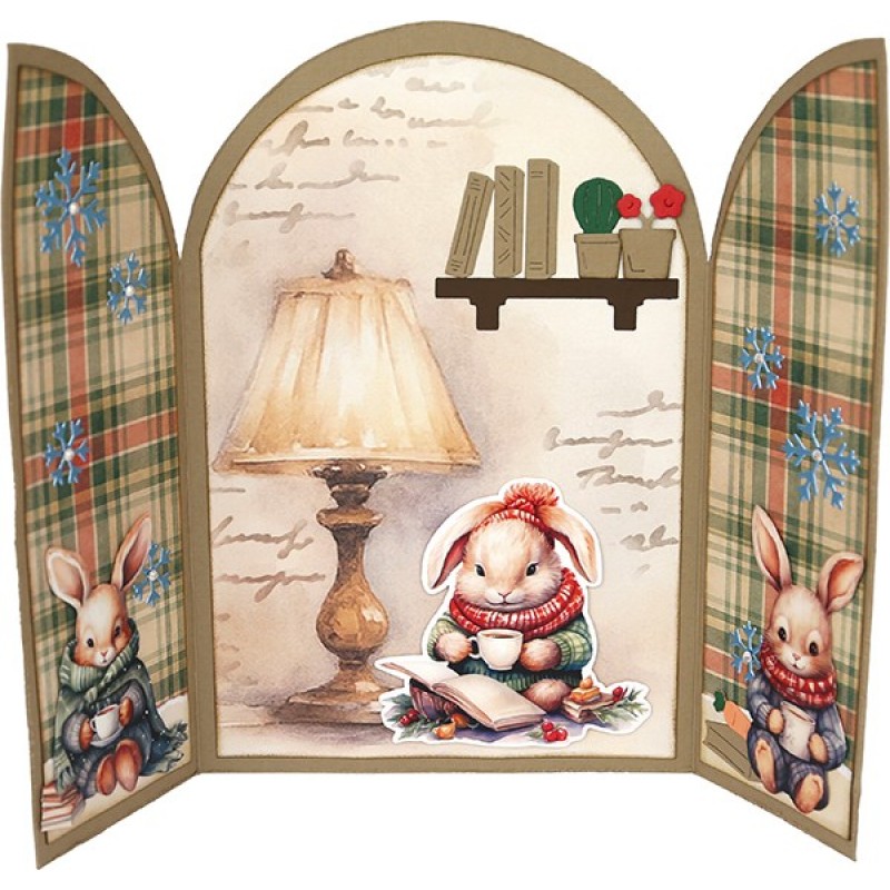 3D Cutting Sheet - Berries Beauties - Winter Bunnies - Mini