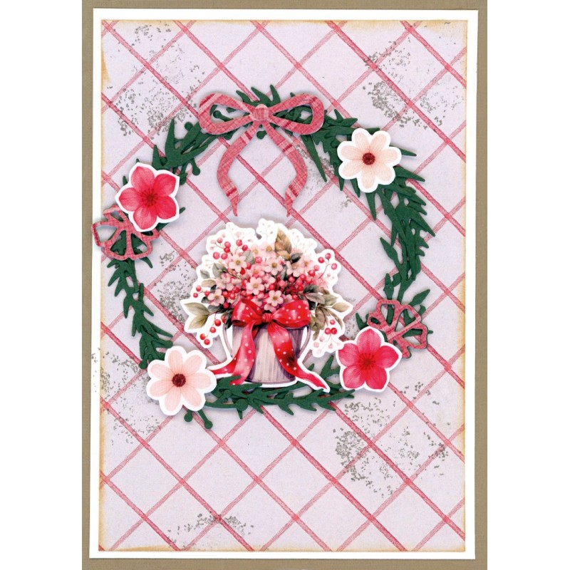 3D Pushout Sheet - Berries Beauties - Frosted Florals - Bow