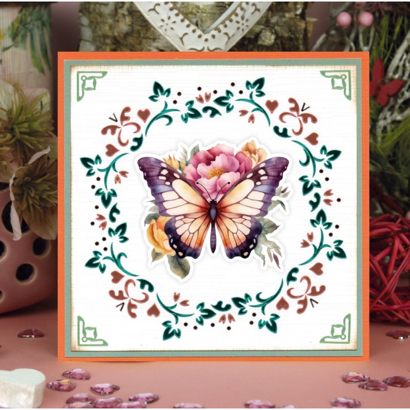 3D Cutting Sheet - Berries Beauties - Flutter Flair - Orange Flutters