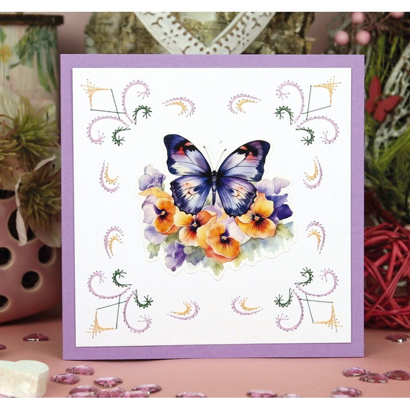 3D Cutting Sheet - Berries Beauties - Flutter Flair - Pink Flutters