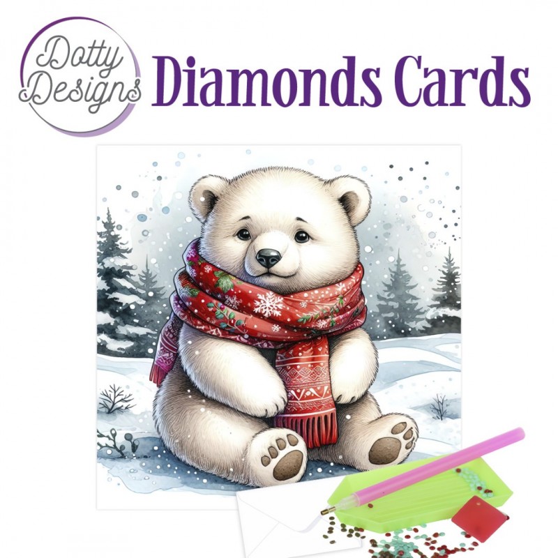Dotty Designs Diamond Cards - Polar Bear