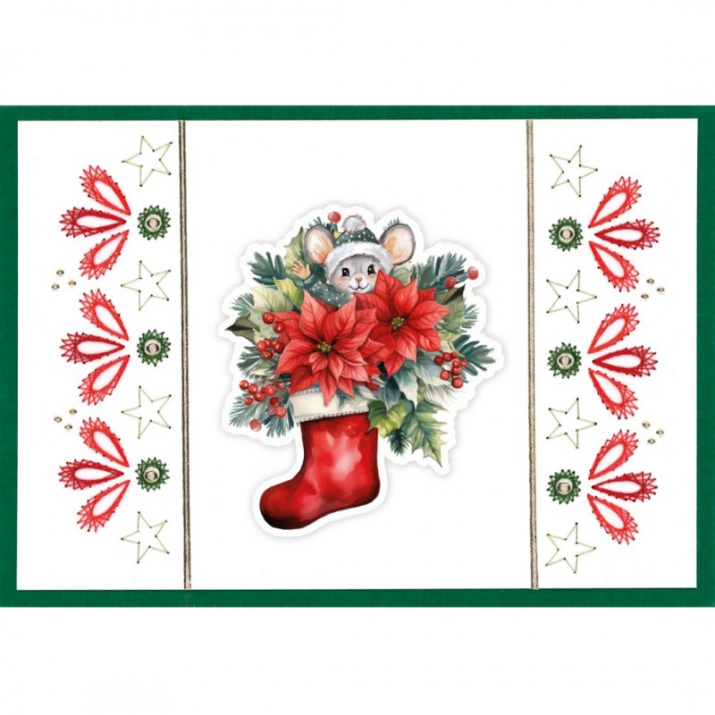 Stitch and Do boek A6 - 33 Red Christmas