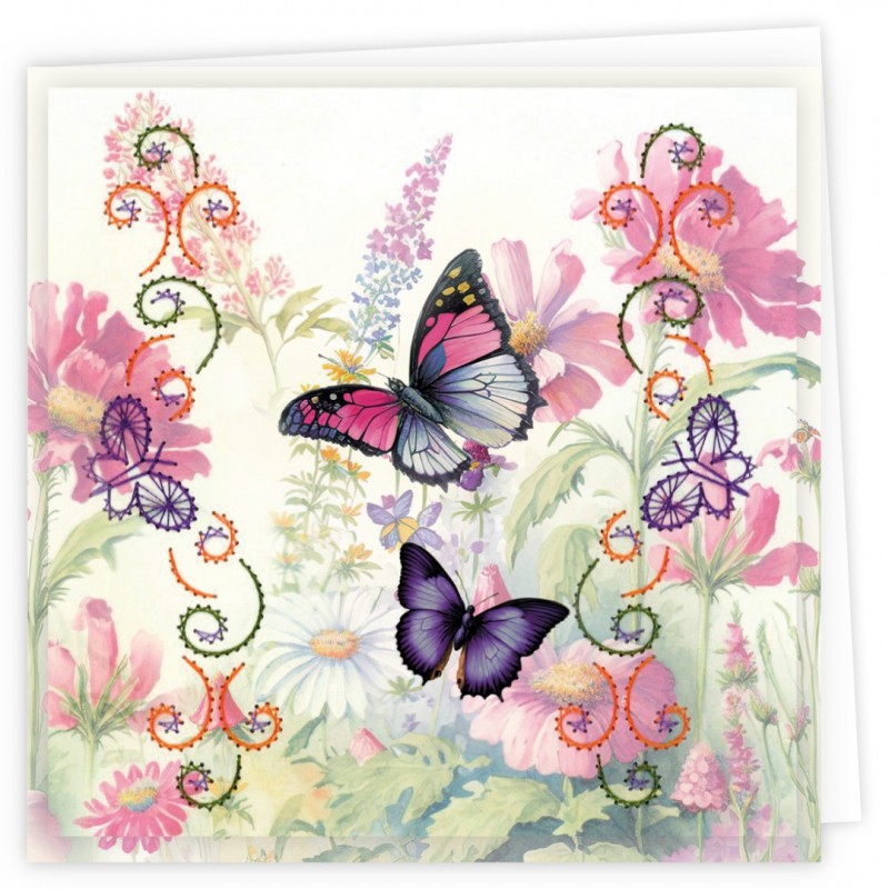 Stitch and Do Cards 13 - Berries Beauties - Butterflies