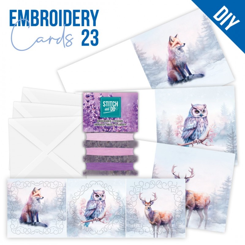 Stitch and Do Cards 23 - Berries Beauties - Mystic Winter