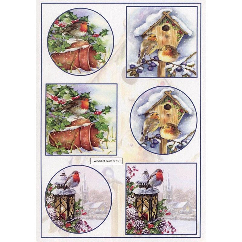 Cutting Sheet - WOC - nr 19 - Winter Robins Cutting Sheet - WOC - nr 19 - Winter Robins