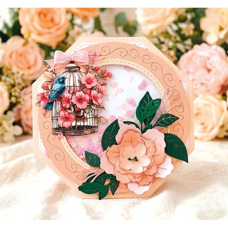 Linen Cardstock Pack - Berries Beauties - Blooming Harmony - A4