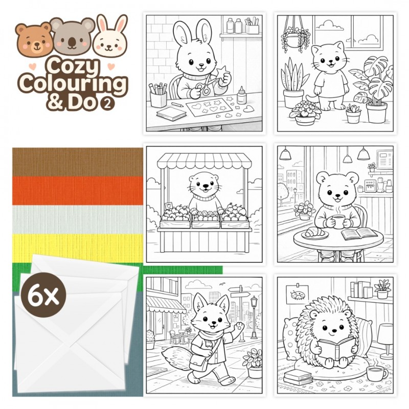 Findit Color - Cozy Colouring Cards Set - Cozy Day Adventures Findit Color - Cozy Colouring Cards Set - Cozy Day Adventures