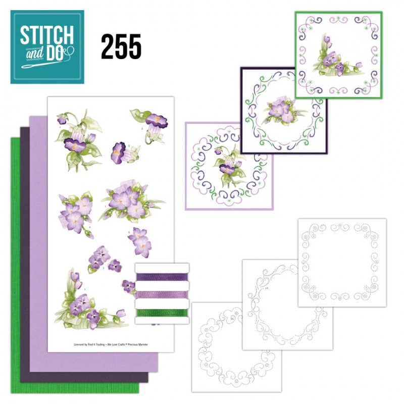 Stitch and Do 255 - Precious Marieke - Purple Blossom