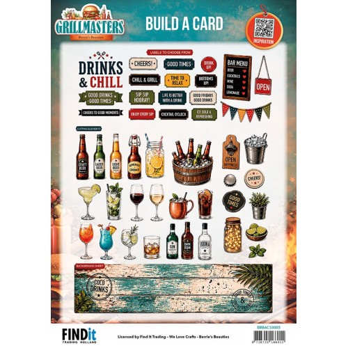 Berrie's Beauties- Build A Card - Grillmasters - Drink's & Chill