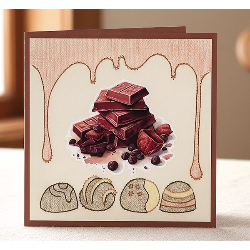 3D Cutting Sheet - Berries Beauties - Sweet Moments - Choclate Bliss