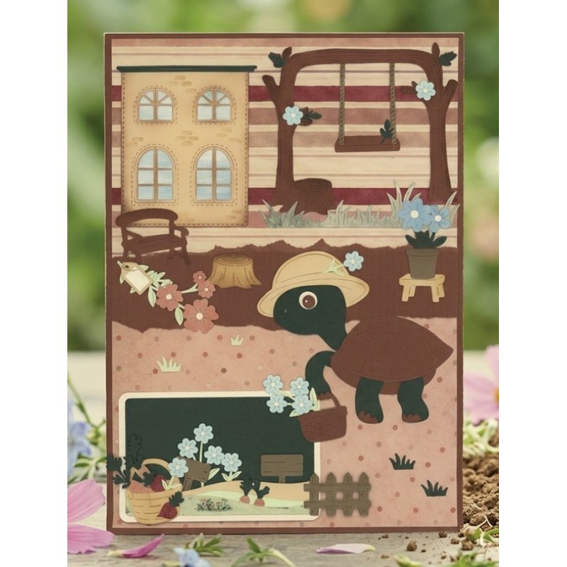 Dies - Berries Beauties - Cute Animals - Garden Scene