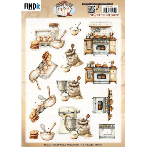 3D Cutting Sheet - Berries Beauties - Homestead Bakery - Kitchen Prep