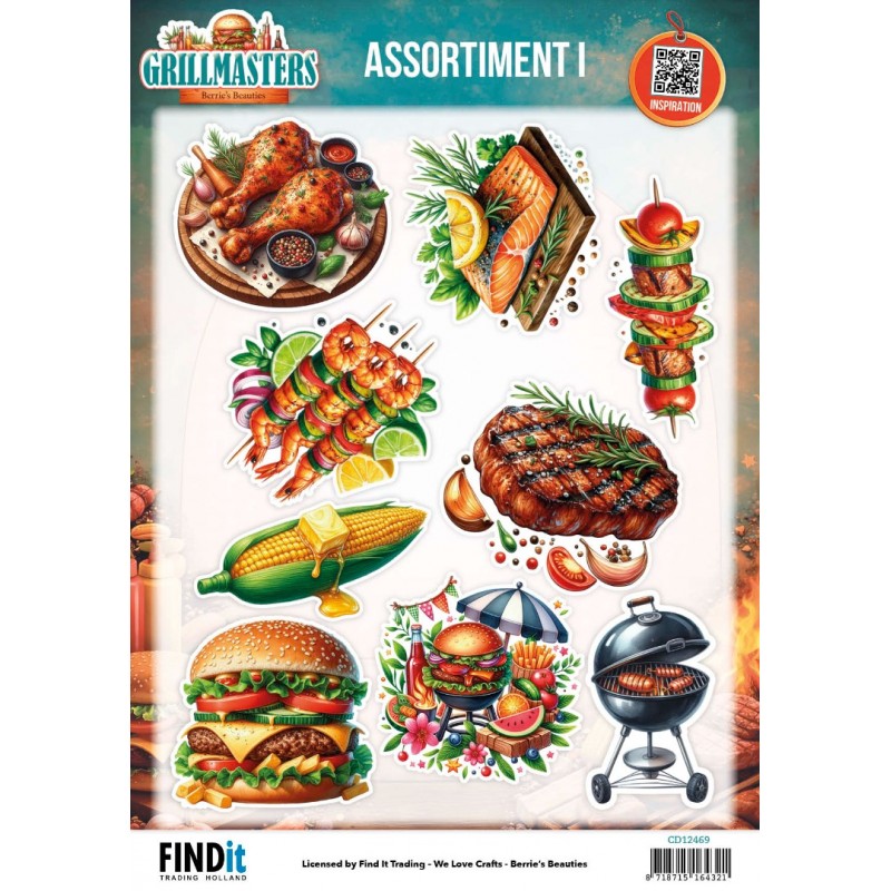 3D Cutting Sheet - Berries Beauties - Grillmasters - Assorti 1
