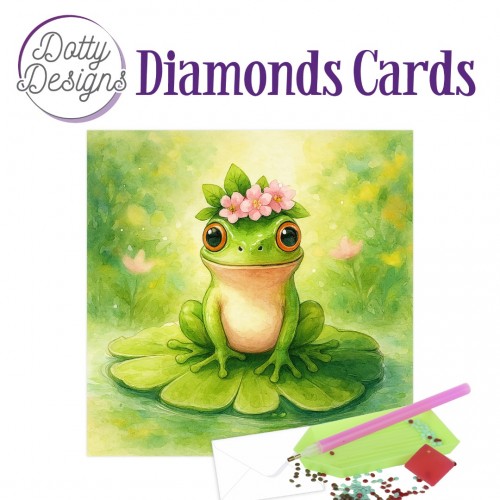 Dotty Designs Diamond Cards - Frog