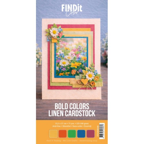 Find It Color - Linen Cardstock Pack 4K - Bold Colors Pack