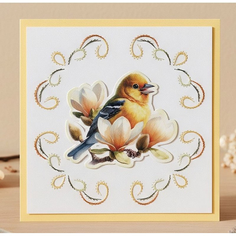 3D Cutting Sheet - Berries Beauties - Whispers of Nature - Yellow