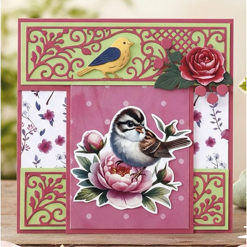 3D Cutting Sheet - Berries Beauties - Whispers of Nature - Brown