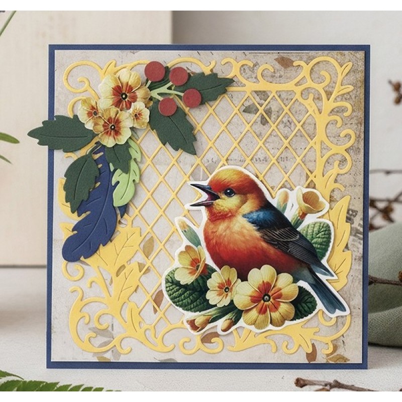 Dies - Berries Beauties - Whispers of Nature - Feather Frame