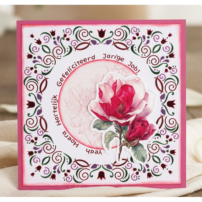 Paperpack - Berries Beauties - Floral Elegance 20 x 20 cm