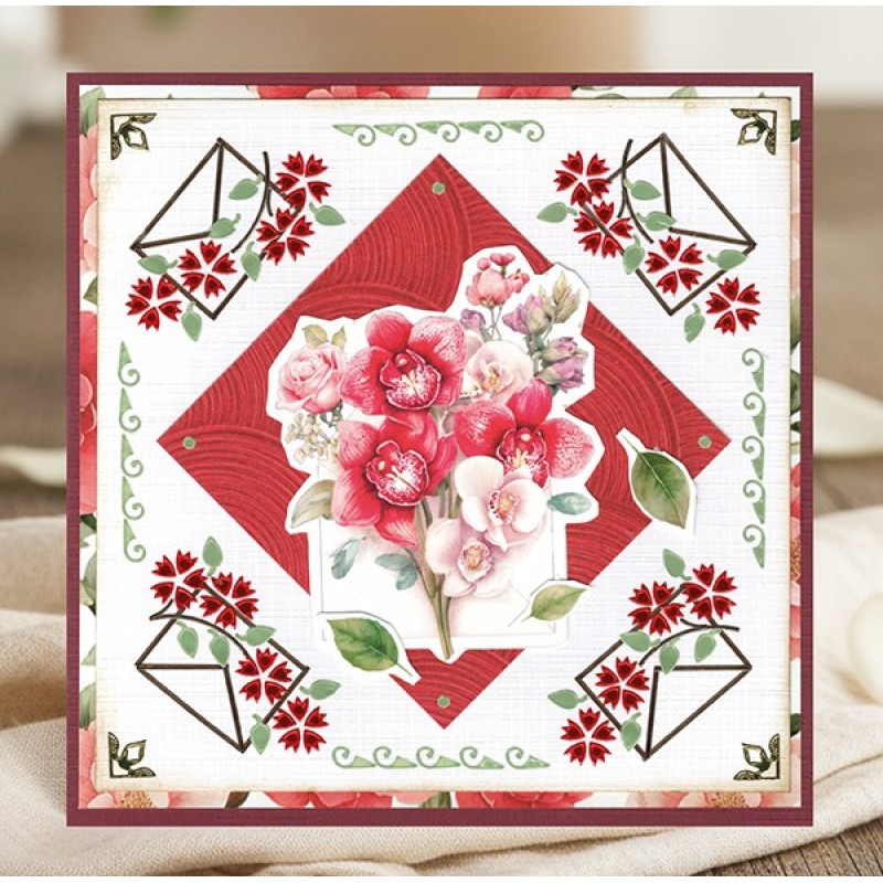 Paperpack - Berries Beauties - Floral Elegance 20 x 20 cm