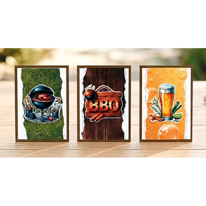 Linen Cardstock Pack - Berries Beauties - Grillmasters - 4K