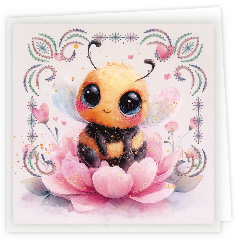 Stitch and Do PP cards 29 - Cute Bees