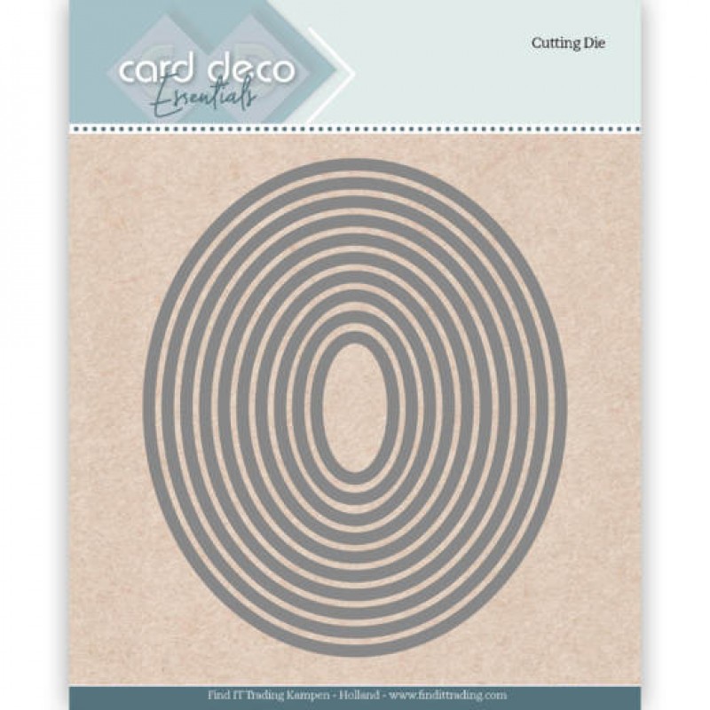 Card Deco Cutting Dies Nesting Ellipse